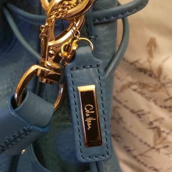 Cole Haan leather drawstring satchel - Picture 2 of 7